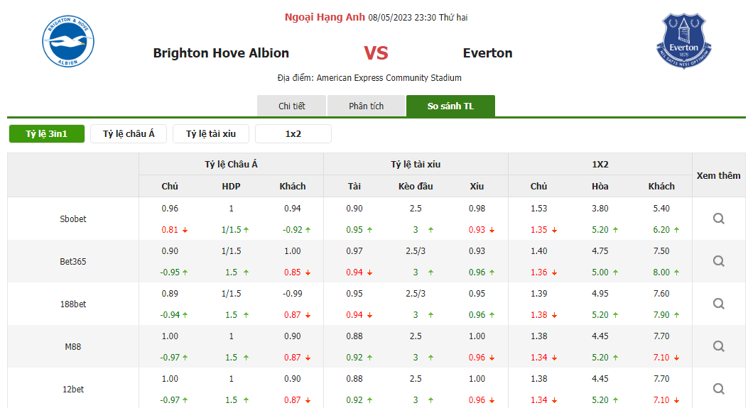 brighton vs everton