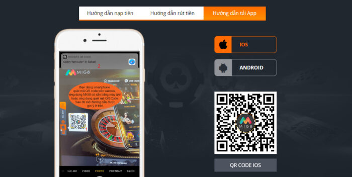 Truy cập trang chủ nhận link tải app